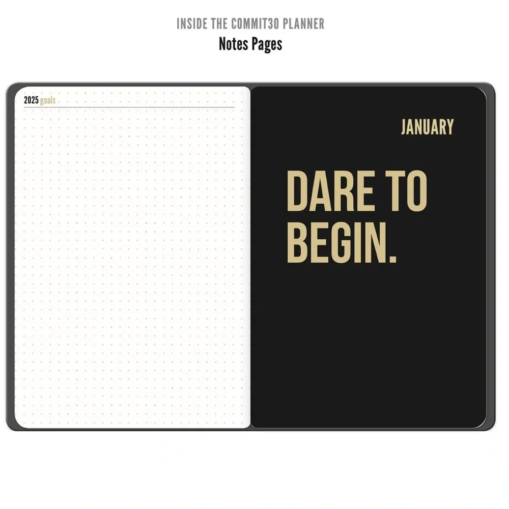 Commit 30 unopened new dated 2026 planner in blue. 7”x10” deluxe size.